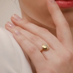 Half - Shining 14K Gold Ring
